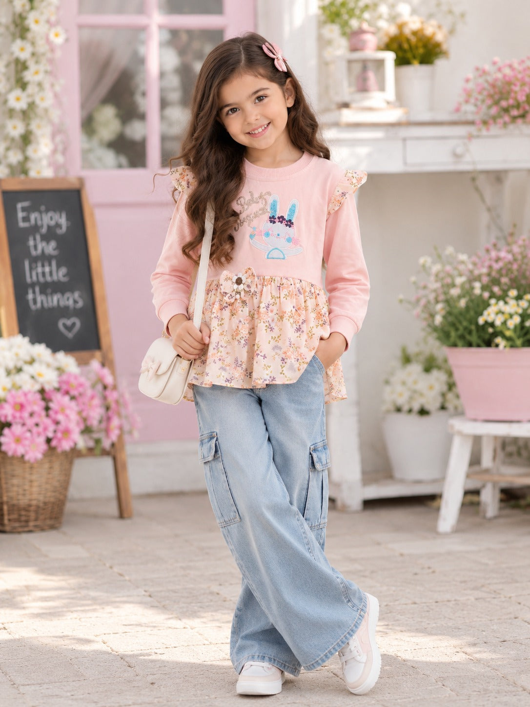 Bloom Top - Tea Pink