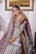 Cristiano Lux – Royal Pishwas Paired with Zari Organza, Tulle Dupatta