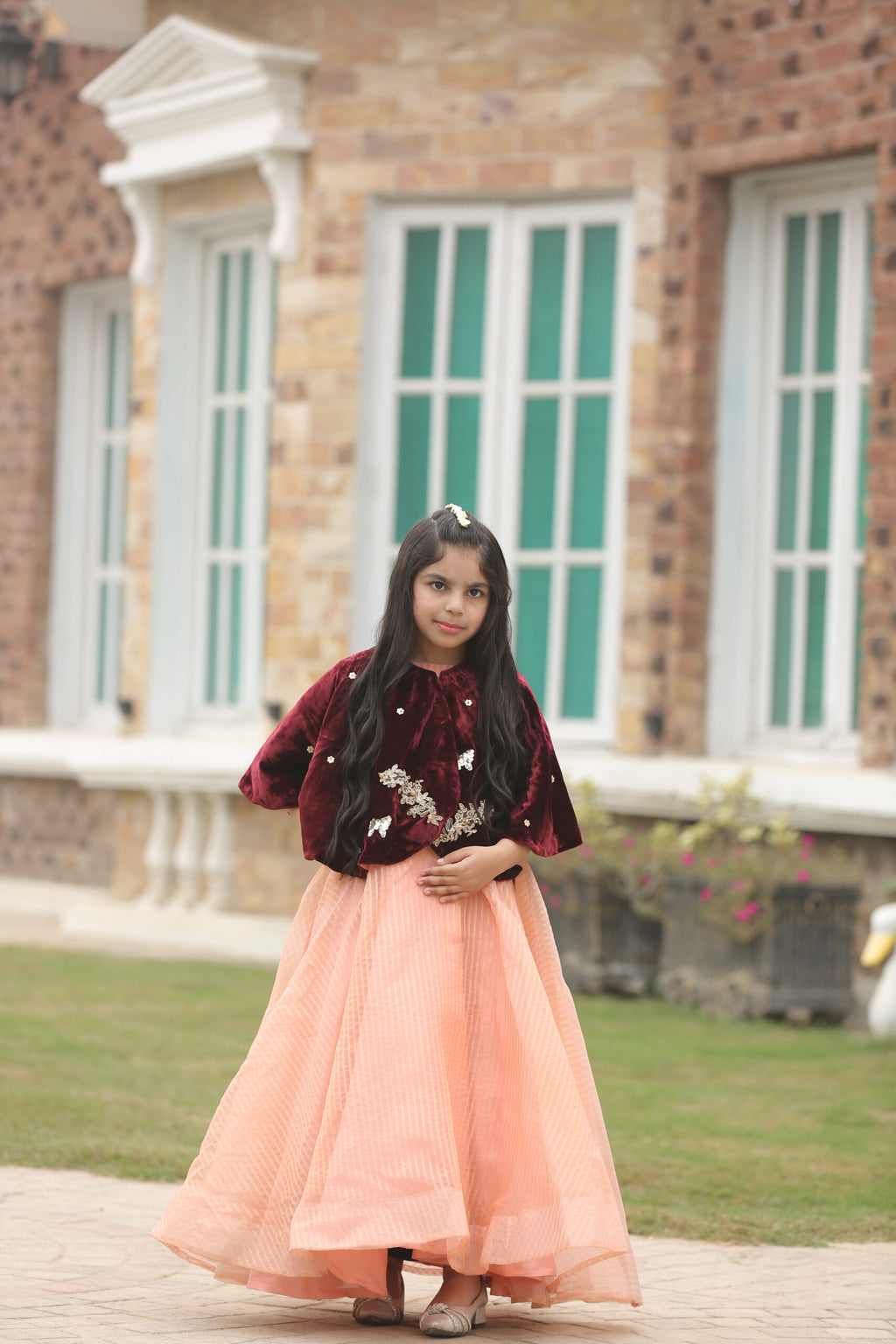 Valvet Cape Frock