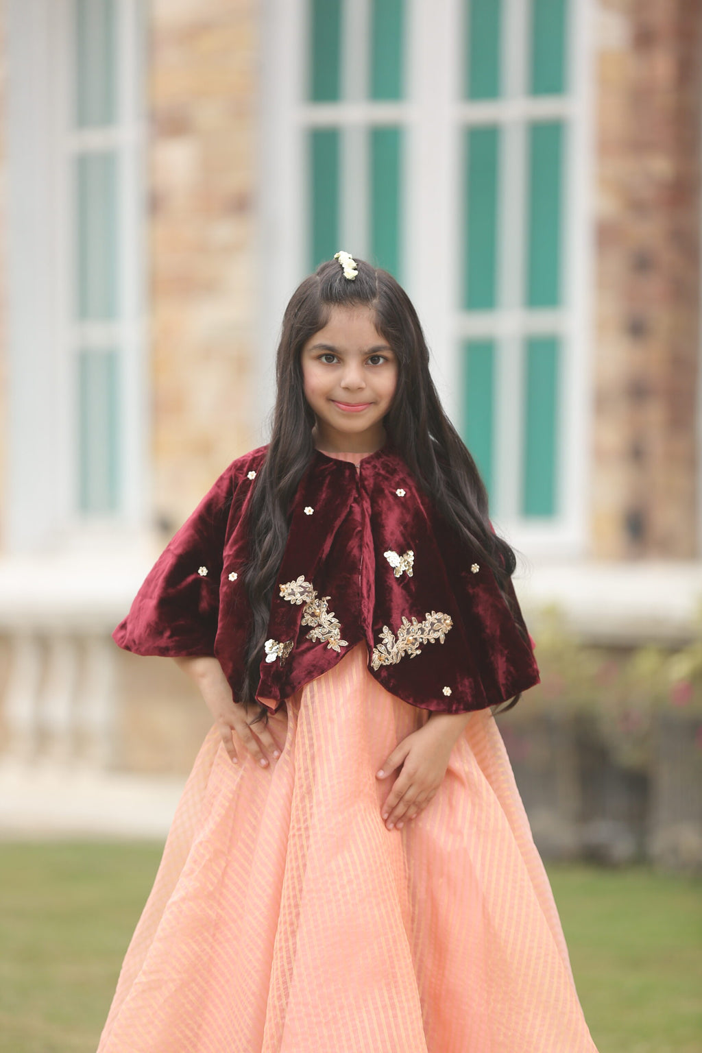 Valvet Cape Frock