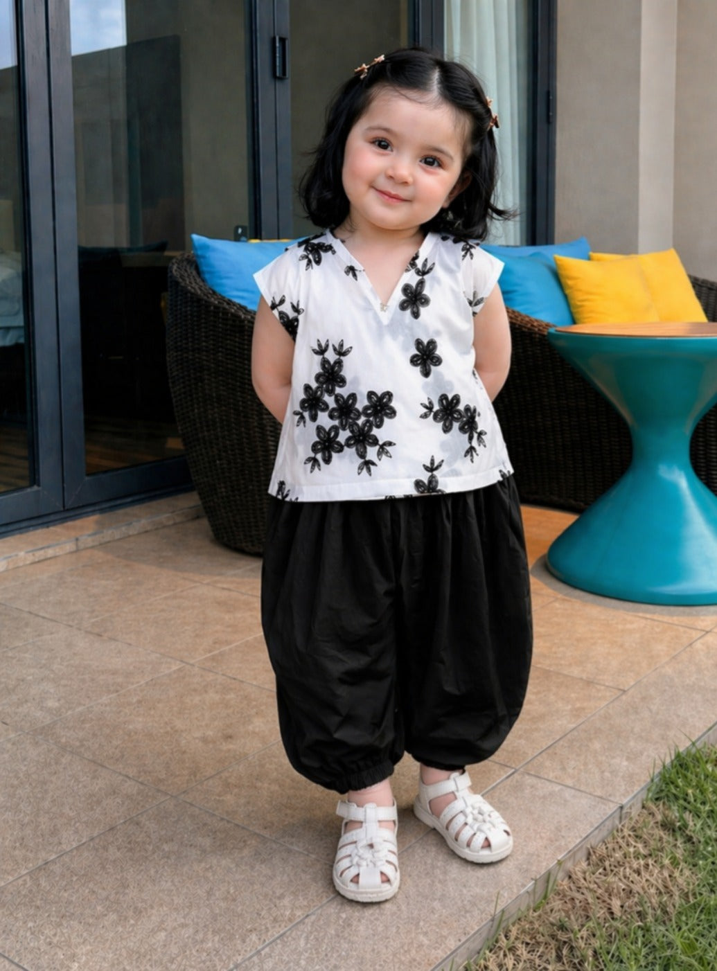 Cozy Chic with balloon pants
