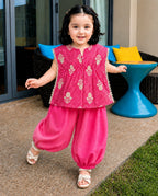 Candy floss with balloon pants