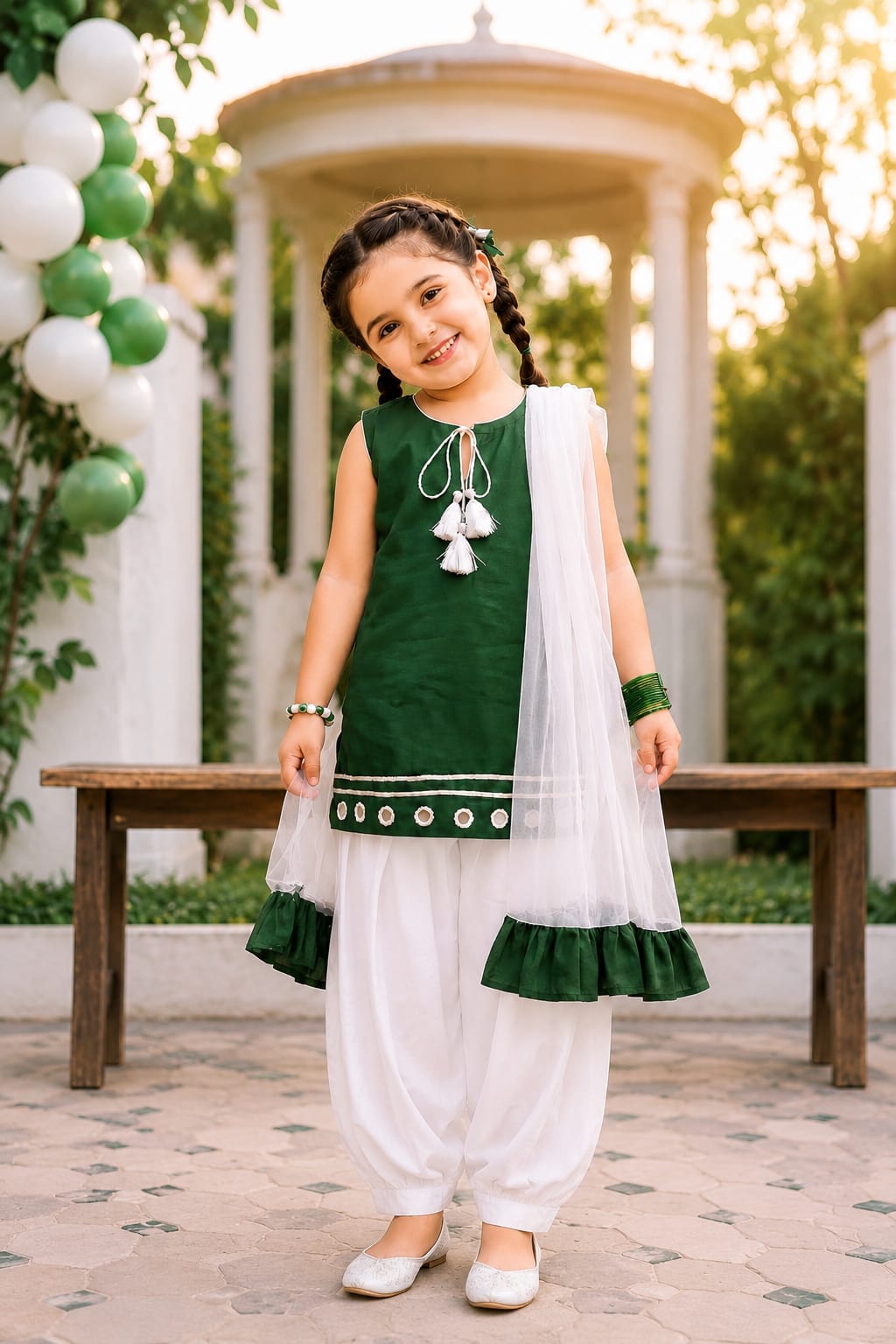 Little Pakistan green and white