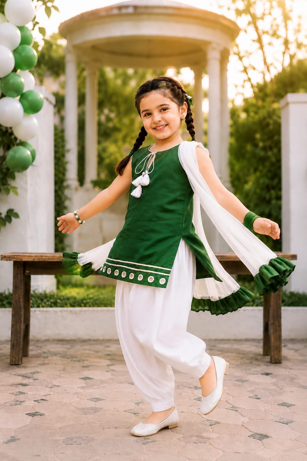 Little Pakistan green and white