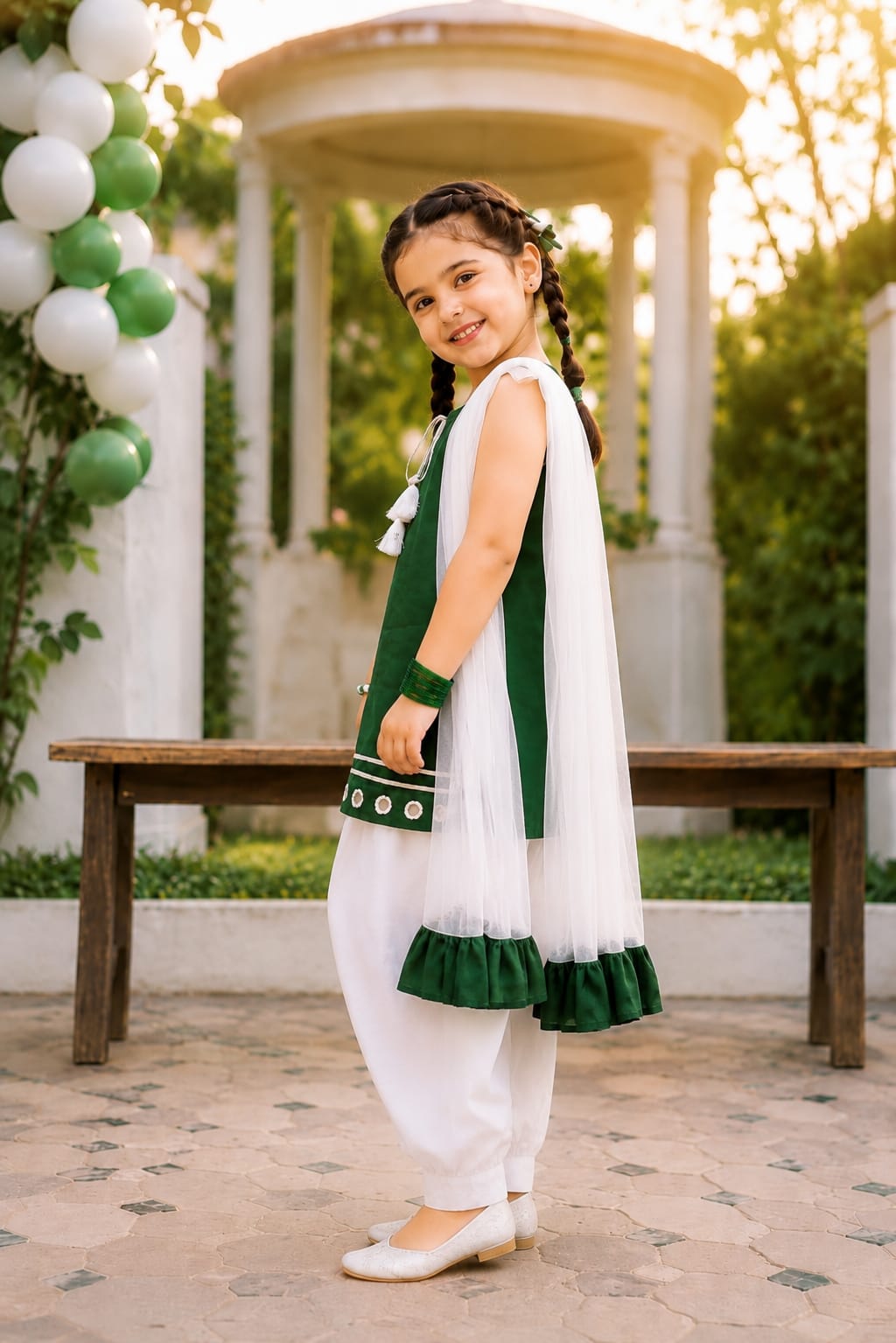 Little Pakistan green and white