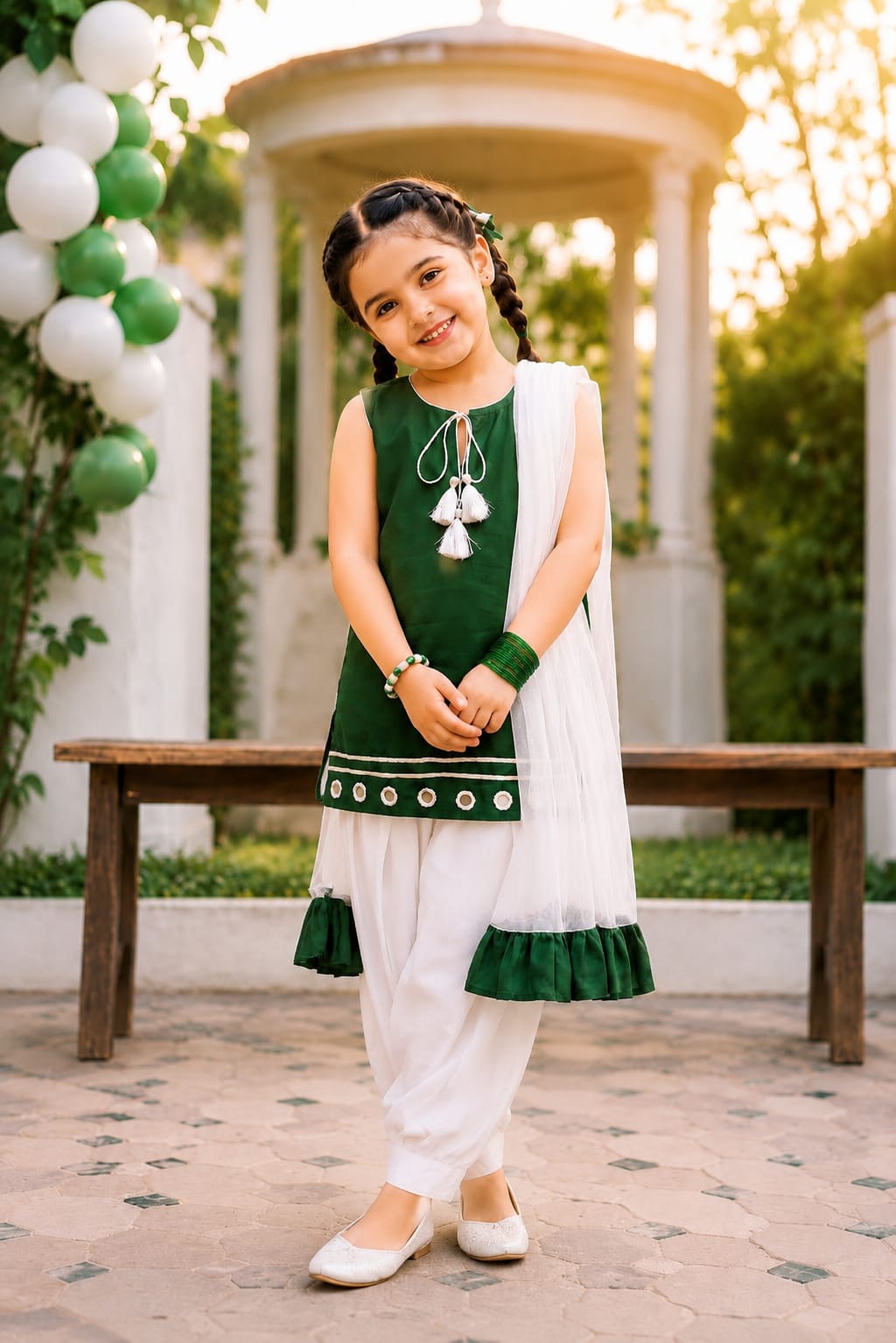 Little Pakistan green and white